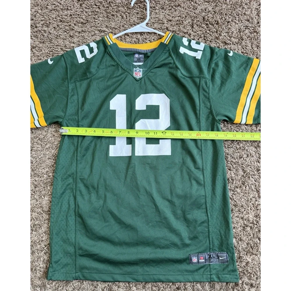 Green Bay Packers Aaron Rodgers #12 NFL Nike On Field Jersey Youth XL 18-20